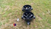 2 drainage chamber bases 100mm pipes - 2