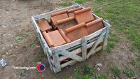 Quantity of ornate ridge tiles