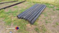 8 x 5in drainage pipes 10ft long - 2
