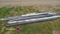 Various plastic fall pipes and guttering