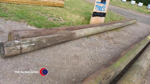 2 x electricity poles