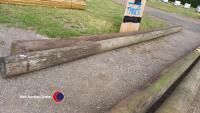 2 x electricity poles