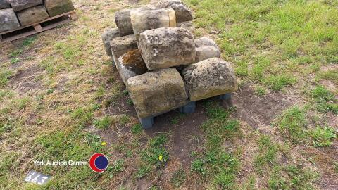 Pallet of reclaimed sandstone toppers