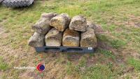 Pallet of reclaimed sandstone toppers - 2