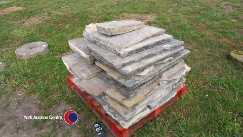 Pallet of assorted York stone