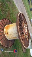 Large cable reel, steel, heavy duty 179cm diameter, 114cm wide - 2