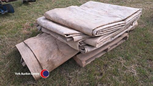 2 x sugar beet frost sheets, used