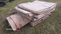 2 x sugar beet frost sheets, used