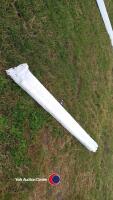 6 x lengths new white round down pipe - 2
