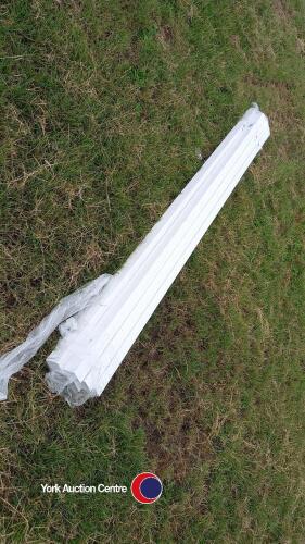 6 x lengths new white square down pipe