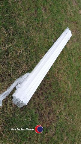 6 x lengths new white square down pipe