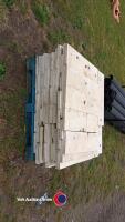 Marble effect floor tiles. Approx 13.5sqm, 750mm x 210mm tiles. 27mm thick - 2