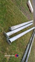 3 x galvanised posts approx 12ft long - 2