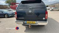 2012 Nissan Navara Tekna D/C DCI 188 pick up - double cab - AU12 ZFZ - diesel - 6 former keepers - CAT S - MOT 21.2.26 - 104850 miles - V5 in office - 5