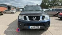 2012 Nissan Navara Tekna D/C DCI 188 pick up - double cab - AU12 ZFZ - diesel - 6 former keepers - CAT S - MOT 21.2.26 - 104850 miles - V5 in office - 7