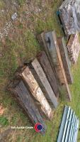 Various large wooden sleepers - 2
