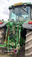 John Deere 7820 tractor, 40k Powerquad gearbox, front suspension, active seat, 4x scv, front linkage, 7963 hours, YD06SZM, key in office - 7