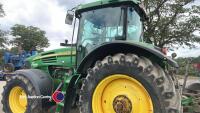 John Deere 7820 tractor, 40k Powerquad gearbox, front suspension, active seat, 4x scv, front linkage, 7963 hours, YD06SZM, key in office - 8