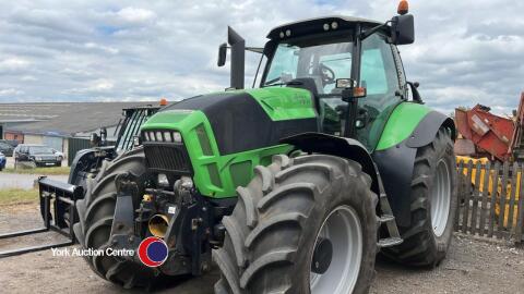 Deutz TTV 630 tractor YX61EFE, Trimble auto steer, 710/70R38 rear tyres 70% Vredstein 600/70R30 front 75%, front linkage and PTO, 6 spool valves, 4 speed PTO, air cab suspensions, front suspension, air and oil trailer brakes, 9240hrs, recently services at