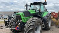 Deutz TTV 630 tractor YX61EFE, Trimble auto steer, 710/70R38 rear tyres 70% Vredstein 600/70R30 front 75%, front linkage and PTO, 6 spool valves, 4 speed PTO, air cab suspensions, front suspension, air and oil trailer brakes, 9240hrs, recently services at