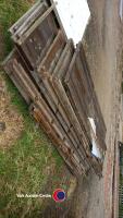 Quantity of old timber panels