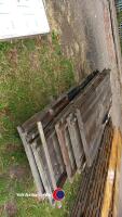 Quantity of old timber panels - 3