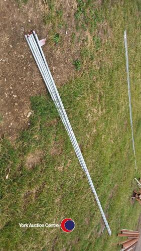 9 x galvanised round tube 22mm dia L 6m