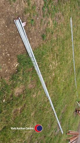 9 x galvanised round tube 22mm dia L 6m