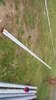 2 x galvanised round tube 54 mm dia L 6m