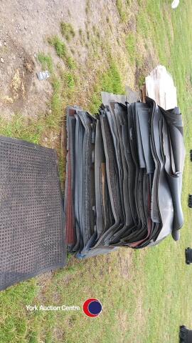 Pallet of non slip rubber mats