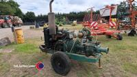 Irrigation water booster pump Bauer fittings