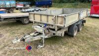 Ifor Williams TT105 tipping trailer, c/ w sides - 2