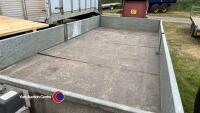 Ifor Williams 14ft flat bed trailer with ramps, winch remote and ramps in office - 4