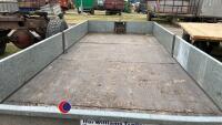 Ifor Williams 14ft flat bed trailer with ramps, winch remote and ramps in office - 7