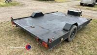 Universal 10ft x 6ft 4in braked trailer, storage box fitted, 18mm ply floor, good tyres - 4