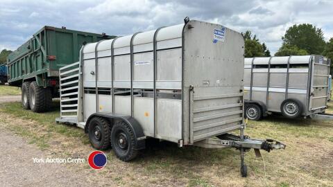 Ifor Williams twin wheel trailer with sheep deck