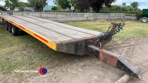 32ft tri axle straw trailer