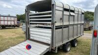 Ifor Williams DP120 12ft livestock trailer c/w sheep decks - 8