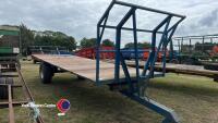 Bale trailer, 25ft, super singles, brakes - 2