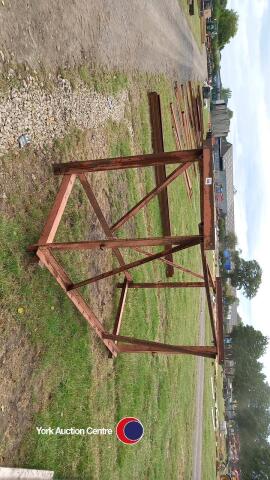 Metal frame, approx 8ft x 4.5ft x 4ft