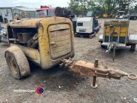 Air compressor with industrial fordson major engine, running order - 4