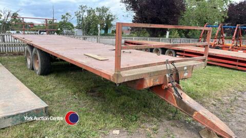 Triffitt 30ft bale trailer, sprung drawbar