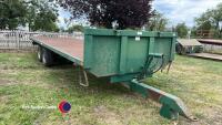 Bailey 28ft 12T flatbed trailer, hydraulic brakes, 340/65 r18 tyres, 2008