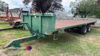 Bailey 28ft 12T flatbed trailer, hydraulic brakes, 340/65 r18 tyres, 2008 - 2