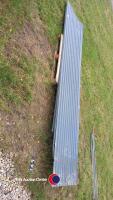 15 x lengths corrugated roofing sheets, approx 9ft -13ft - 2