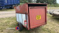 Small car box trailer, 4ft x 6ft, 3ft 6ins tall top can be removed - 2
