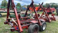 Traileyre bale carrier trailer, tandem sprung axle, brakes and lights, carries 16 round or 8 square bales, self loading - 4