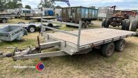 14ft x 6ft 9ins trailer with loading ramps and LED lights - 2