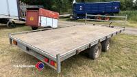 14ft x 6ft 9ins trailer with loading ramps and LED lights - 4