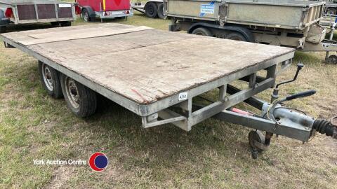 4 wheel flat car trailer